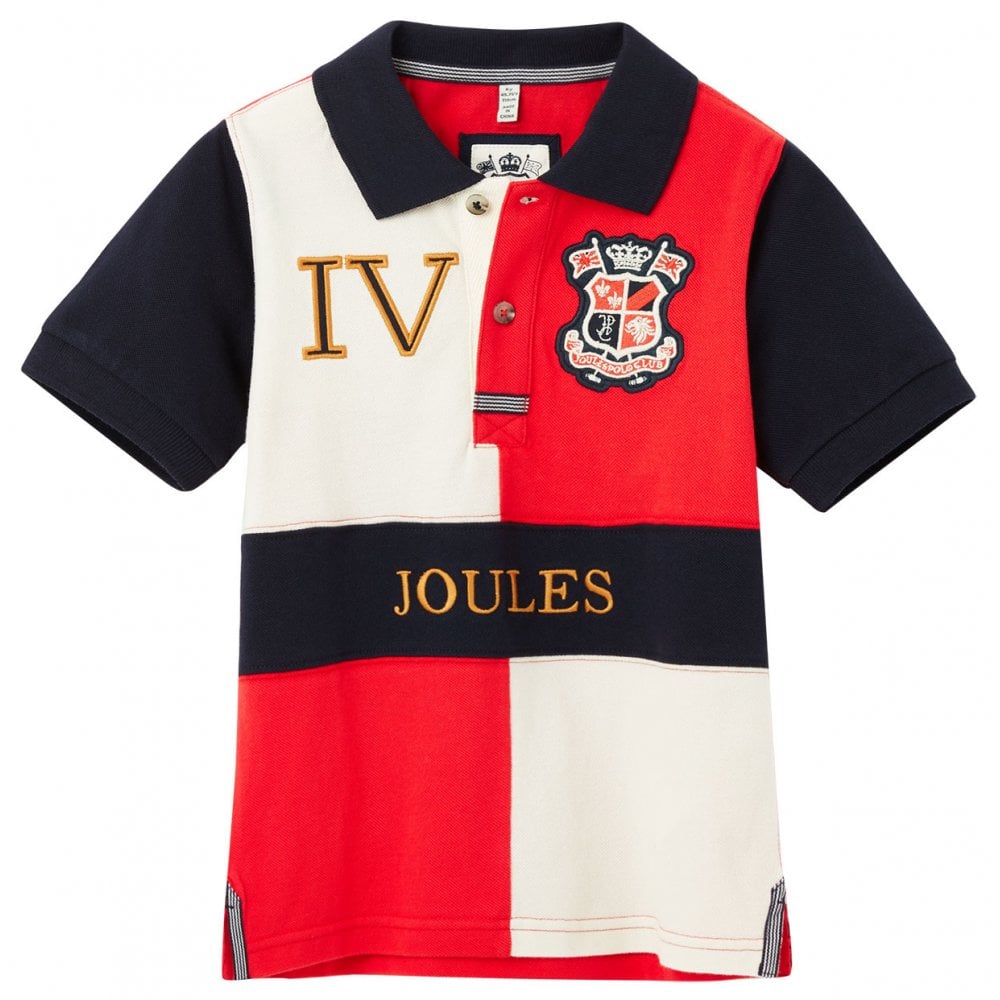 Joules Boys Harry Polo Shirt#Red