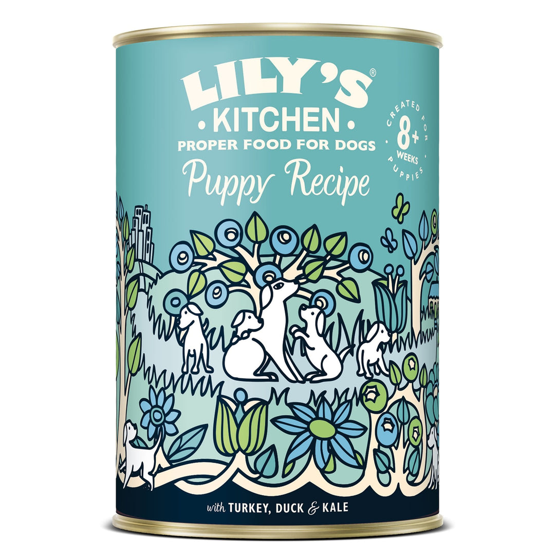 Lilys Kitchen Grain Free Turkey & Duck Recipe For Puppies 400g