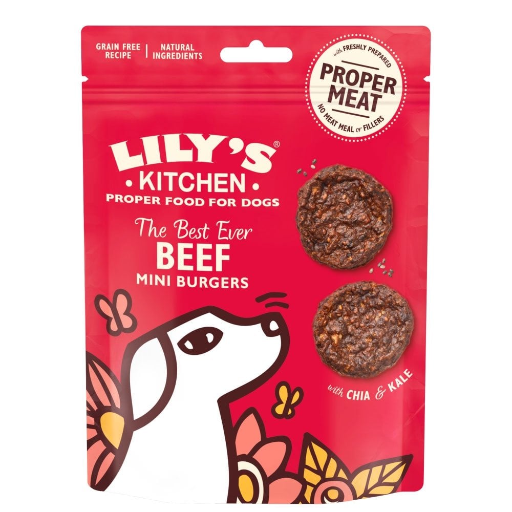 Lily's Kitchen The Best Ever Beef Mini Burgers Dog Treats 70g