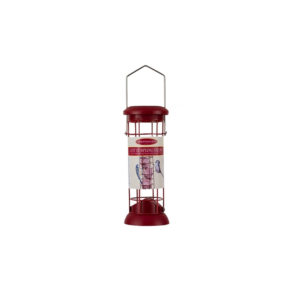 The Johnston & Jeff Premium Plastic Dumpling Feeder for Wild Birds in Red#Red