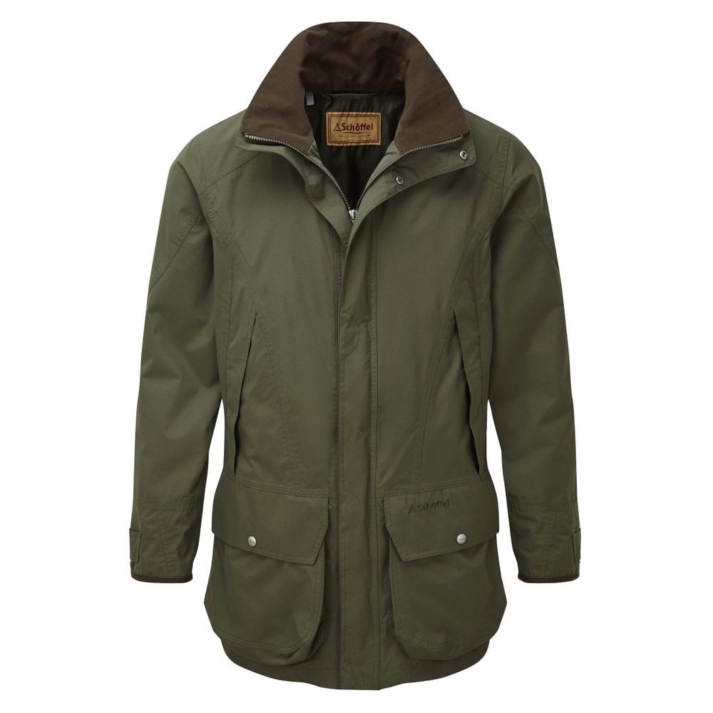 The Schoffel Mens Ptarmigan Ultralight II Jacket in Dark Olive#Dark Olive