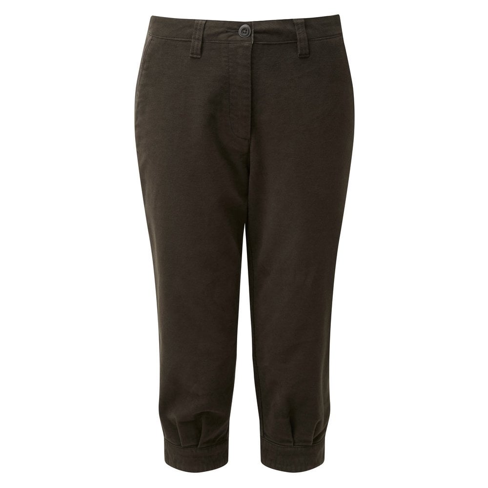 The Schoffel Ladies Moleskin Breeks in Dark Green#Dark Green