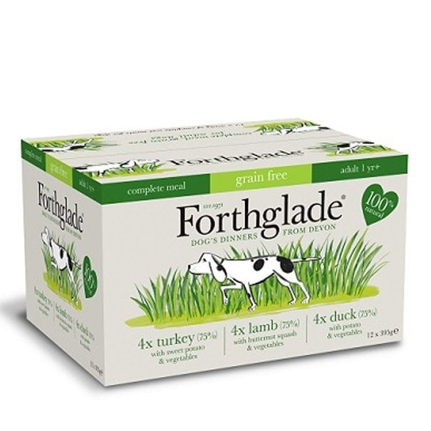 Forthglade Complete Grain Free Dog Food Variety Pack 12 x 395g