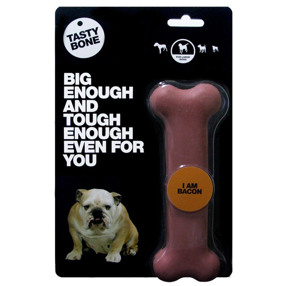 BFP Tasty Bone Bacon Large Dog Treat Toy