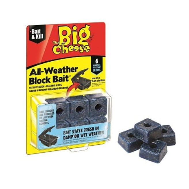Big Cheese All Weather Rat and Mouse Killer Bait Blocks