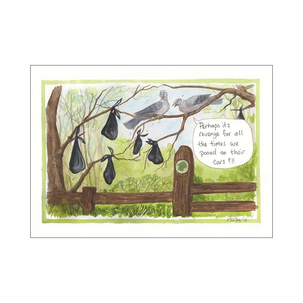Splimple "Poo Bags" Greetings Card