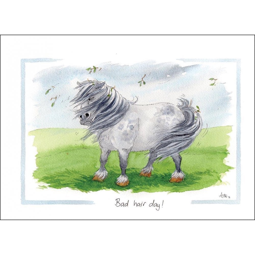 Splimple "Bad Hair Day" Greetings Card