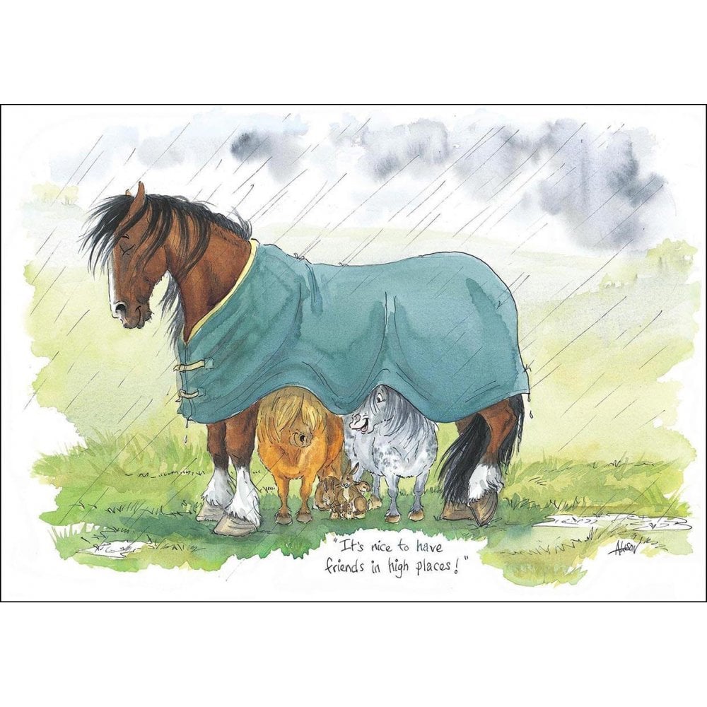 Splimple "Friends In High Places" Greetings Card