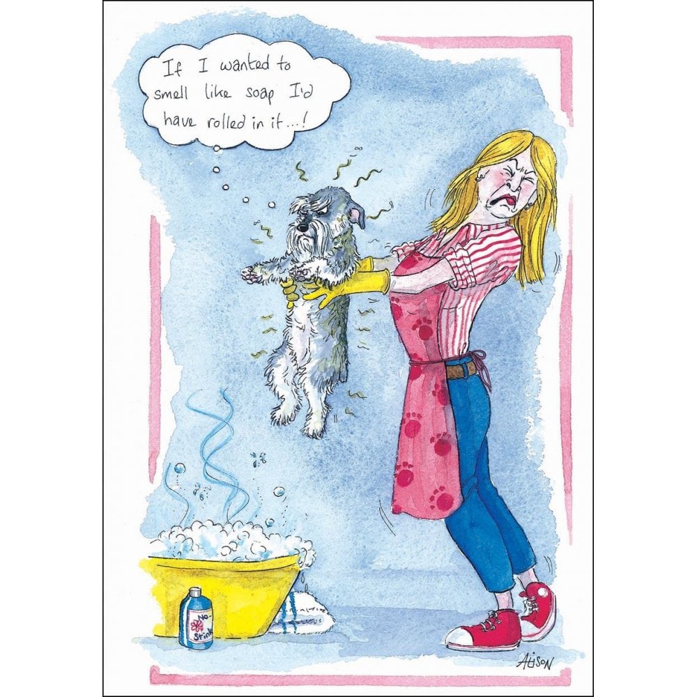 Splimple "If I Wanted To Smell Like Soap" Greetings Card