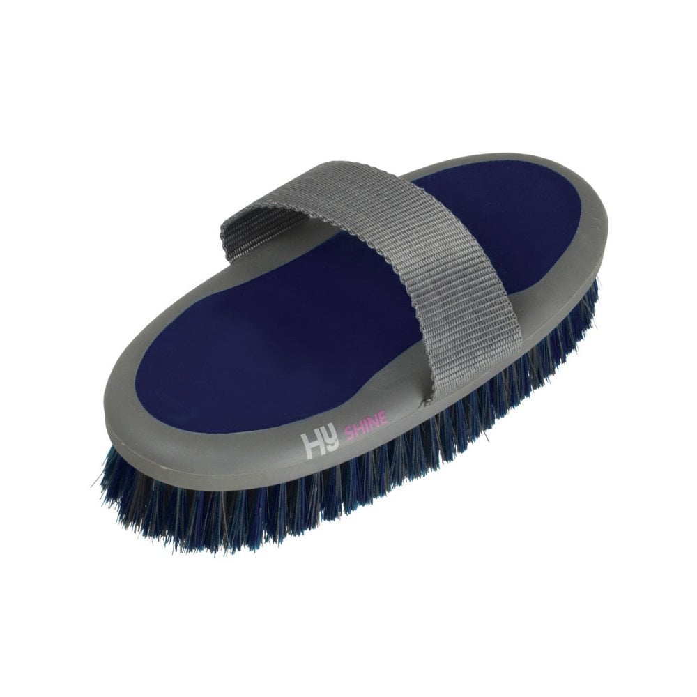 The Hy Sport Active Groom Body Brush in Navy#Navy