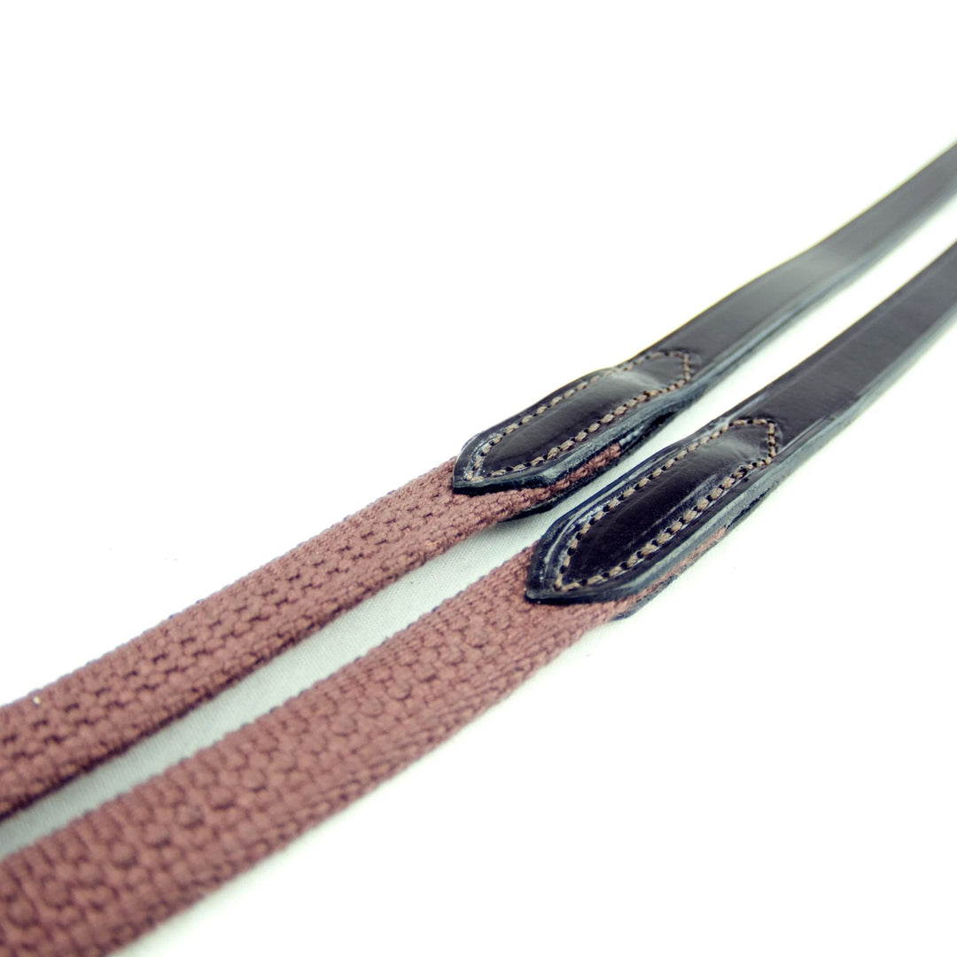 The Ascot Continental Web Reins in Brown#Brown