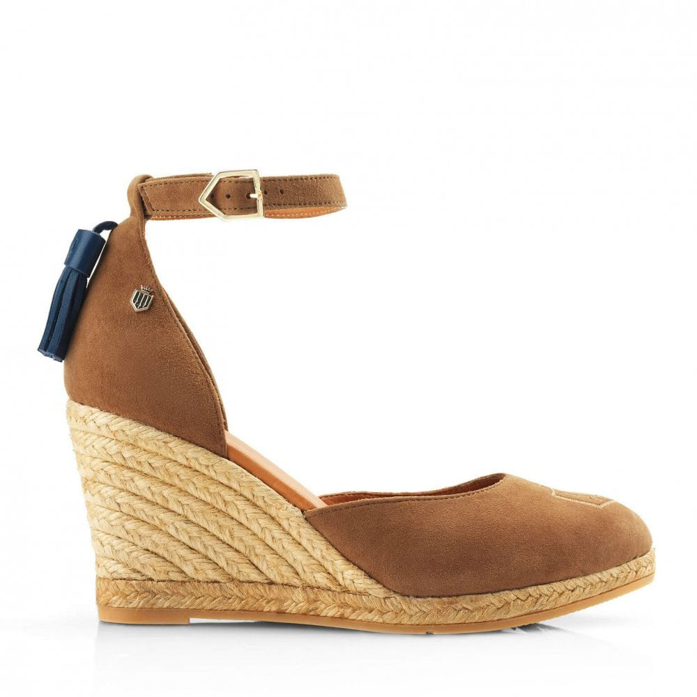 The Fairfax & Favor Ladies Monaco Wedge in Tan#Tan