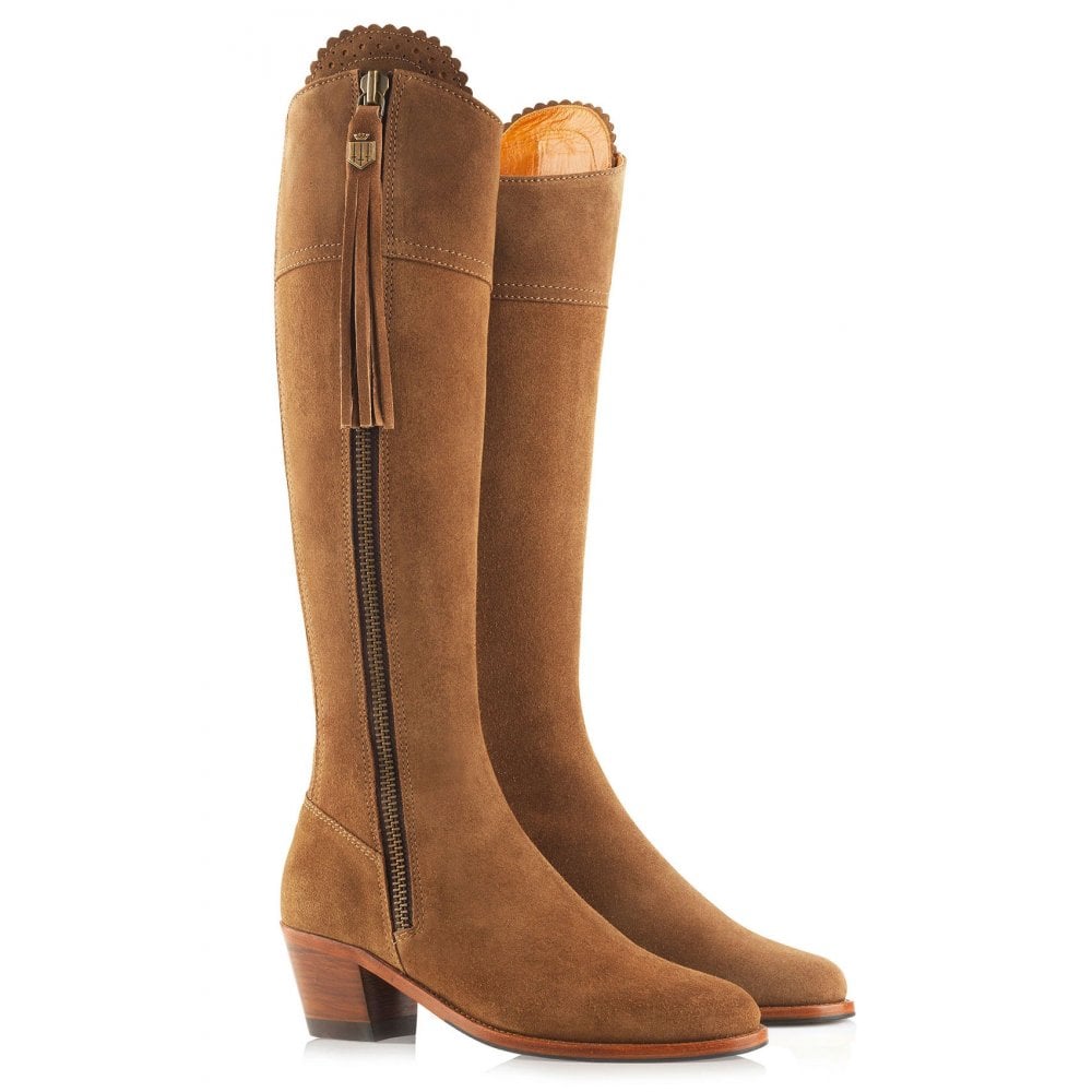 Fairfax & Favor Ladies Narrow Regina Suede Heeled Boot