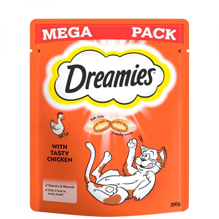 Dreamies Cat Treats with Chicken Mega Pack 200g