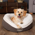 Scruffs Ellen Faux Fur & Tweed Donut Dog Bed