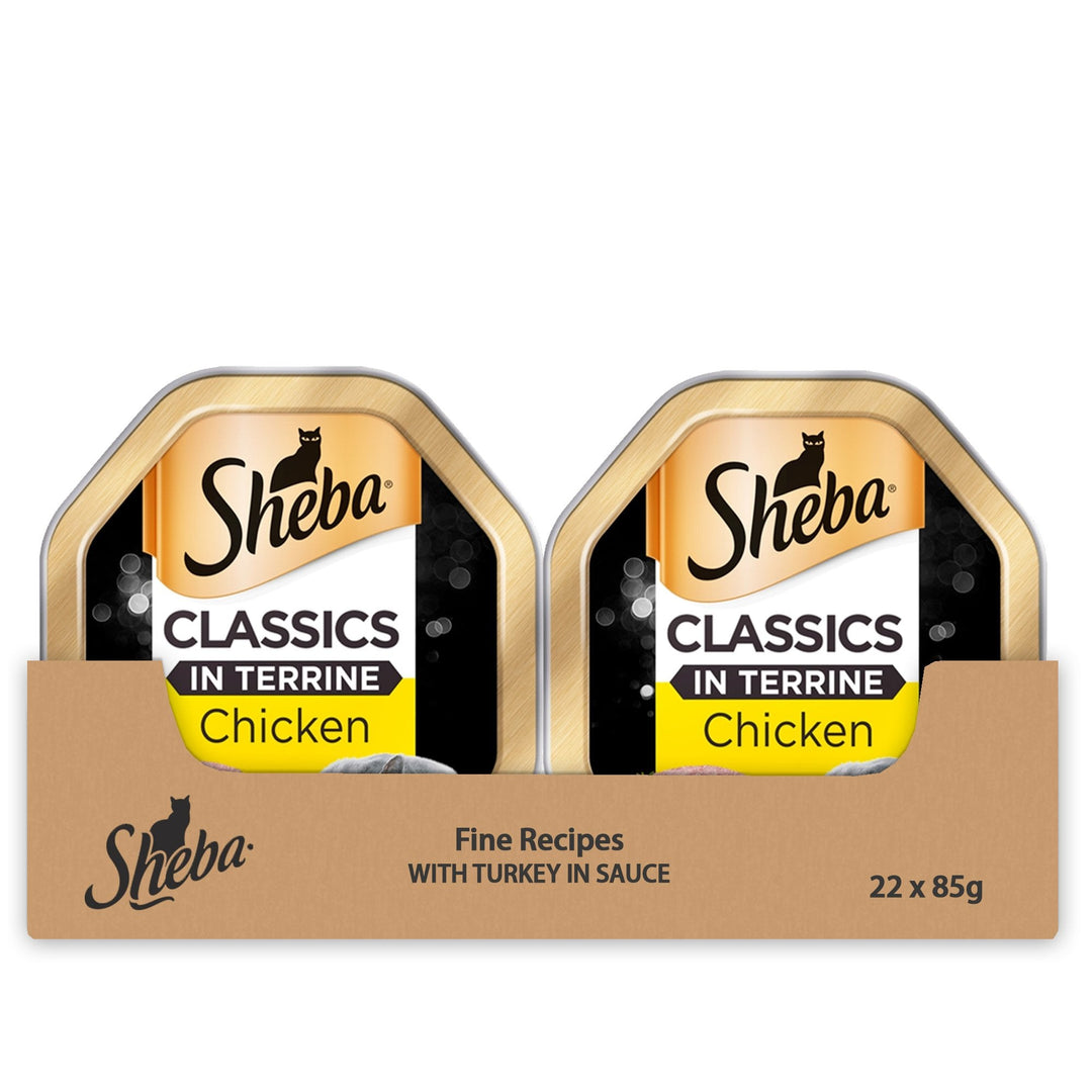 Sheba Classics Wet Cat Food with Chicken in Terrine Multipack 22 x 85g