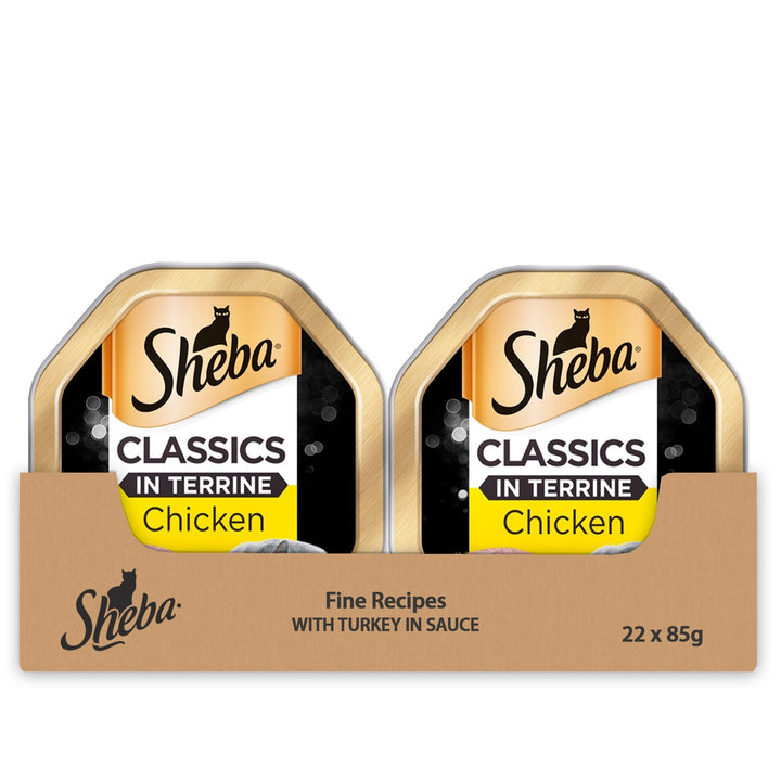 Sheba Classics Wet Cat Food with Chicken in Terrine Multipack 22 x 85g