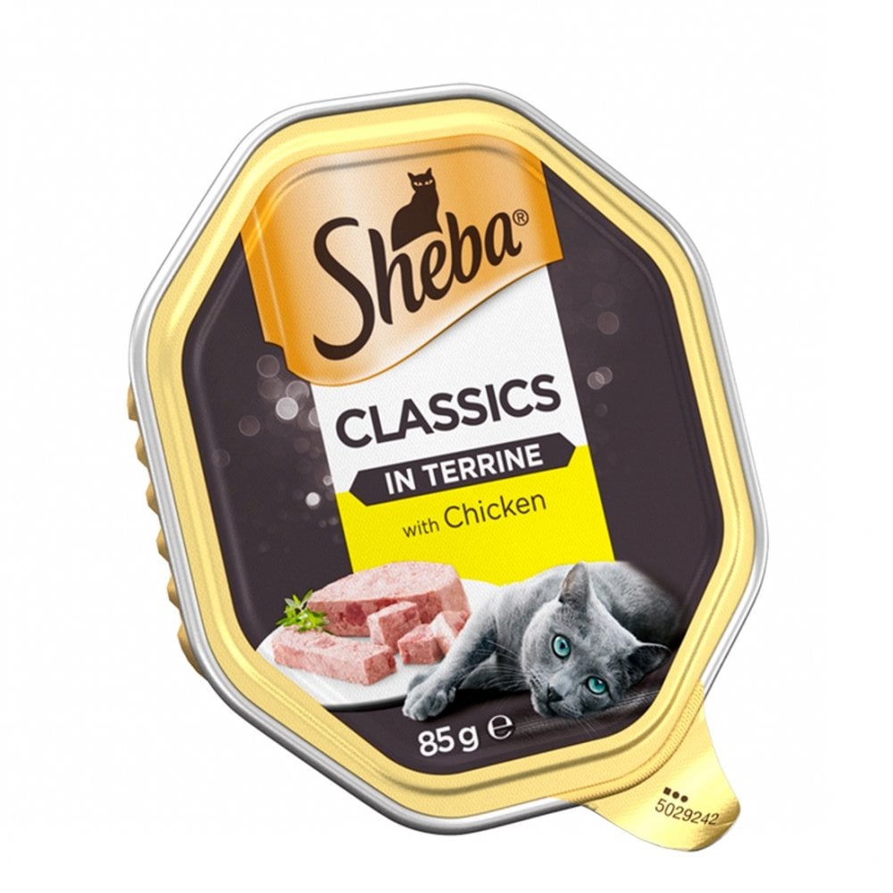 Sheba Classics Wet Cat Food with Chicken in Terrine Multipack