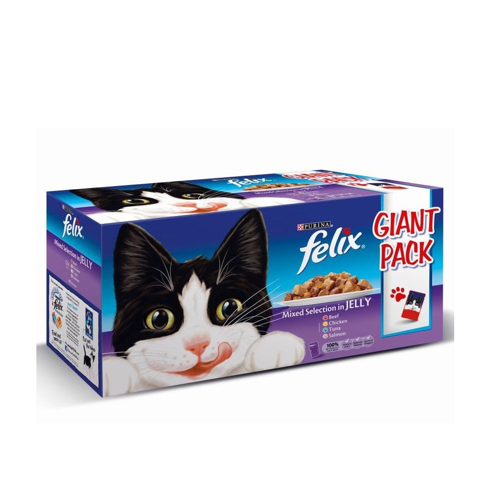 Felix Mixed Selection in Jelly Giant Pack (96x100g Pouches) 96 x 100g