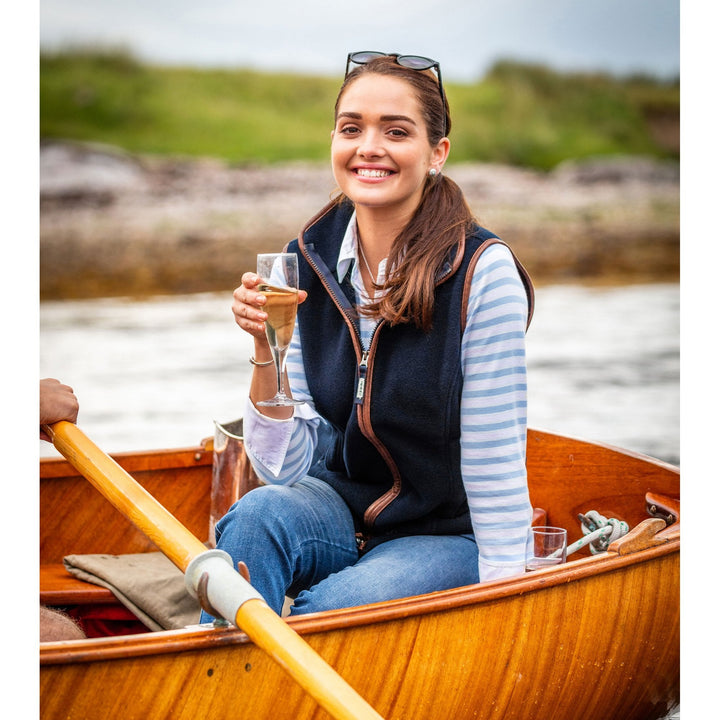 Schoffel Ladies Lyndon Fleece Gilet#Navy