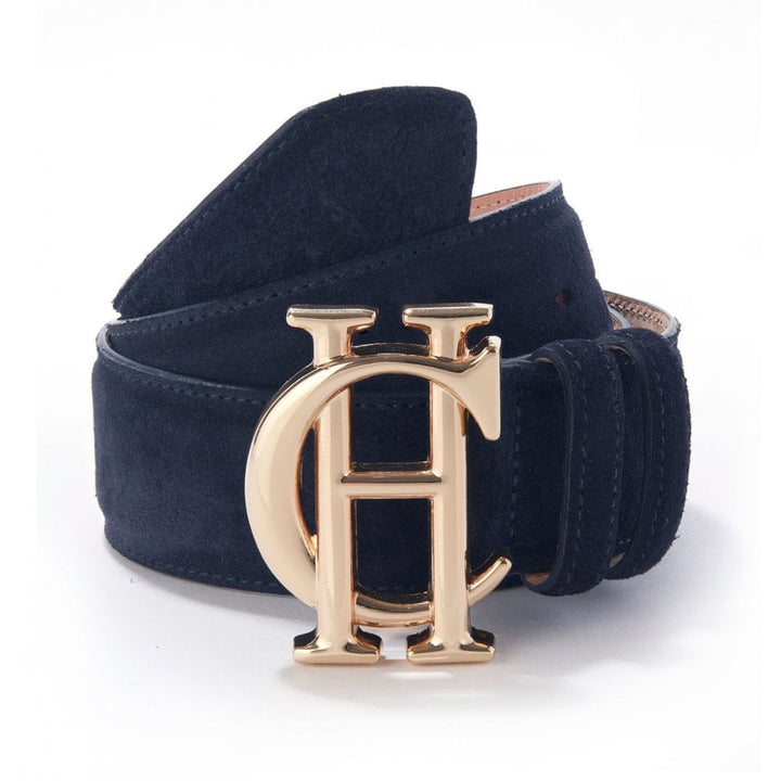 The Holland Cooper Ladies Suede Belt in Navy#Navy