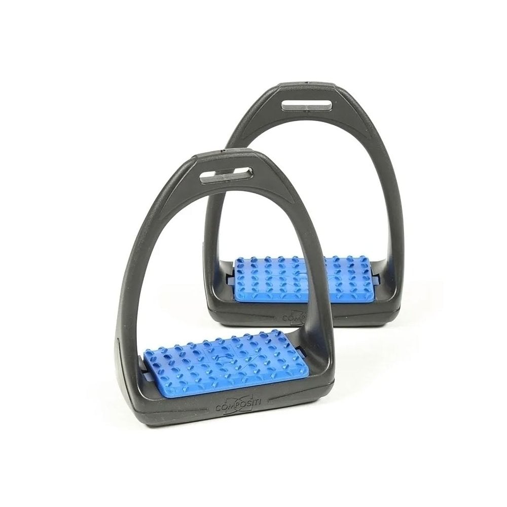 The Shires Compositi Reflex Stirrups in Blue#Blue