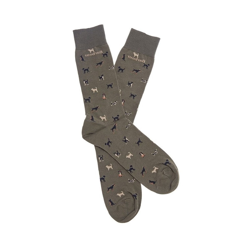 The Barbour Mens Mavin Socks in Green#Green