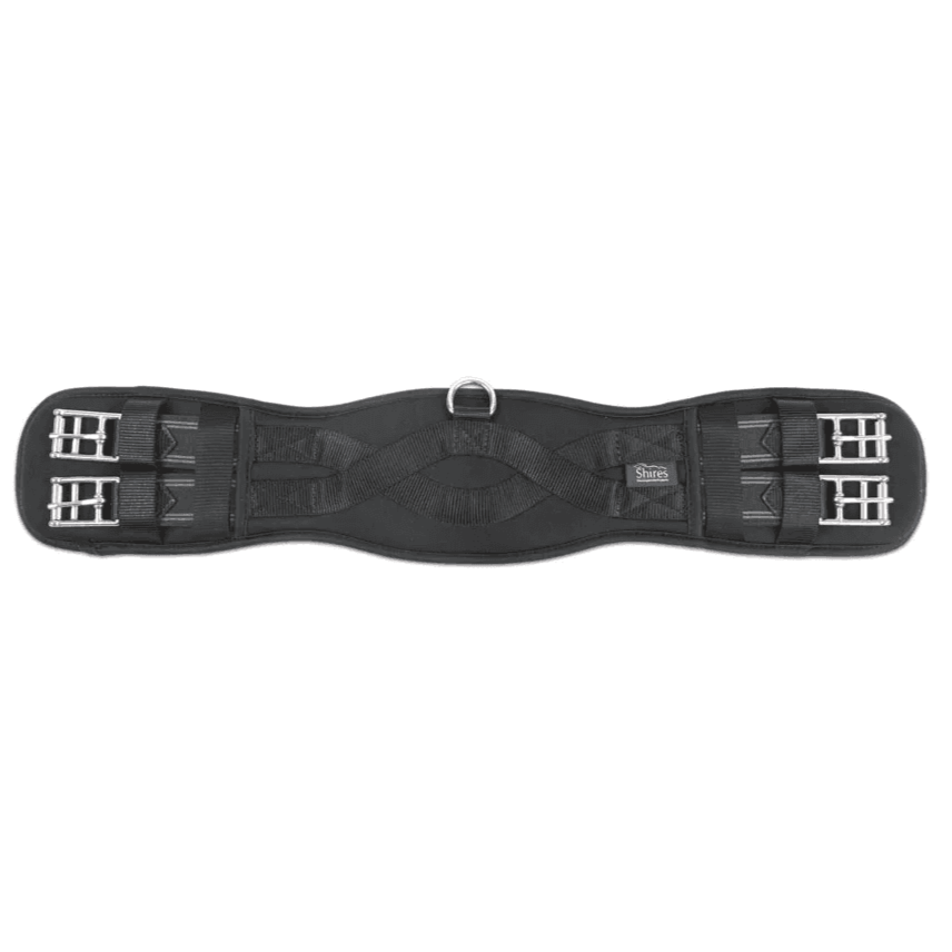 The Shires Memory Foam Dressage Girth in Black#Black