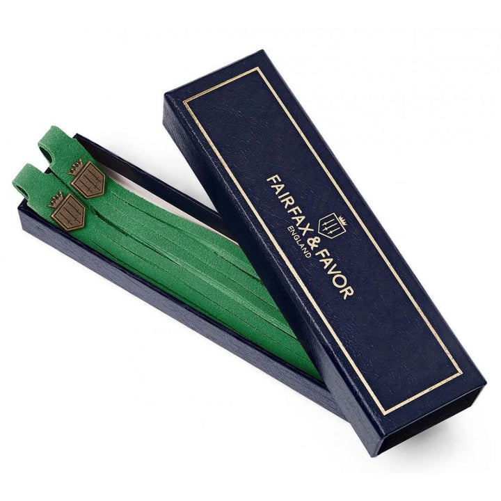 The Fairfax & Favor Ladies Suede Tassels in Jade#Jade