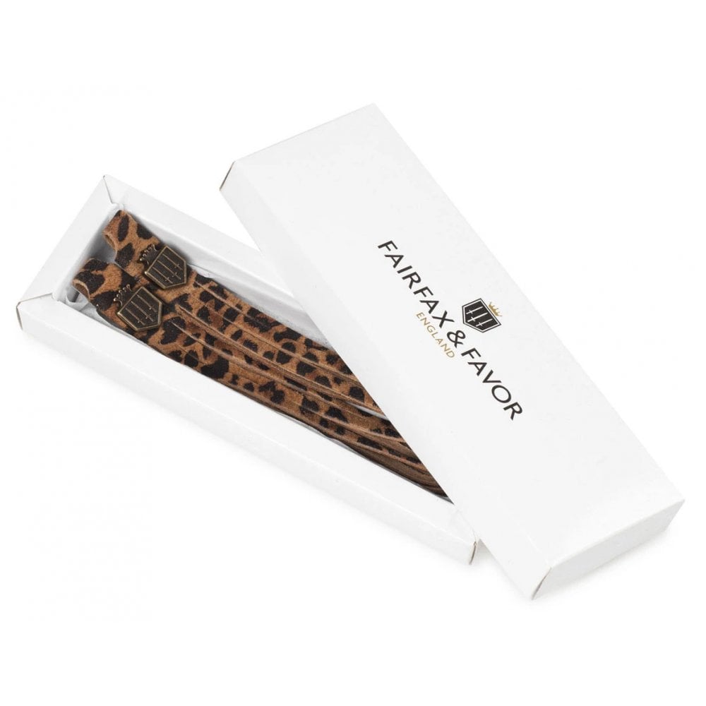 The Fairfax & Favor Ladies Suede Tassels in Leopard#Leopard