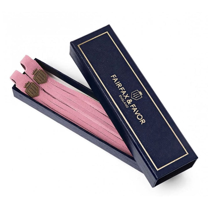 The Fairfax & Favor Ladies Suede Tassels in Blush Pink#Blush Pink