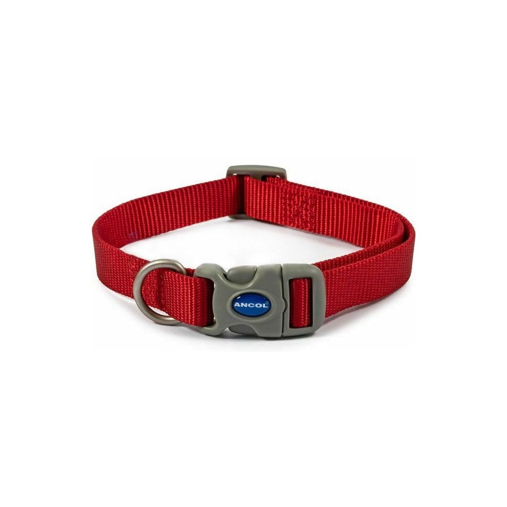The Ancol Viva Quick Fit Dog Collar in Red#Red