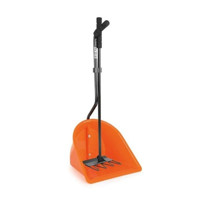 The Shires Ezi-Kit Manure Scoop with Rake in Orange#Orange
