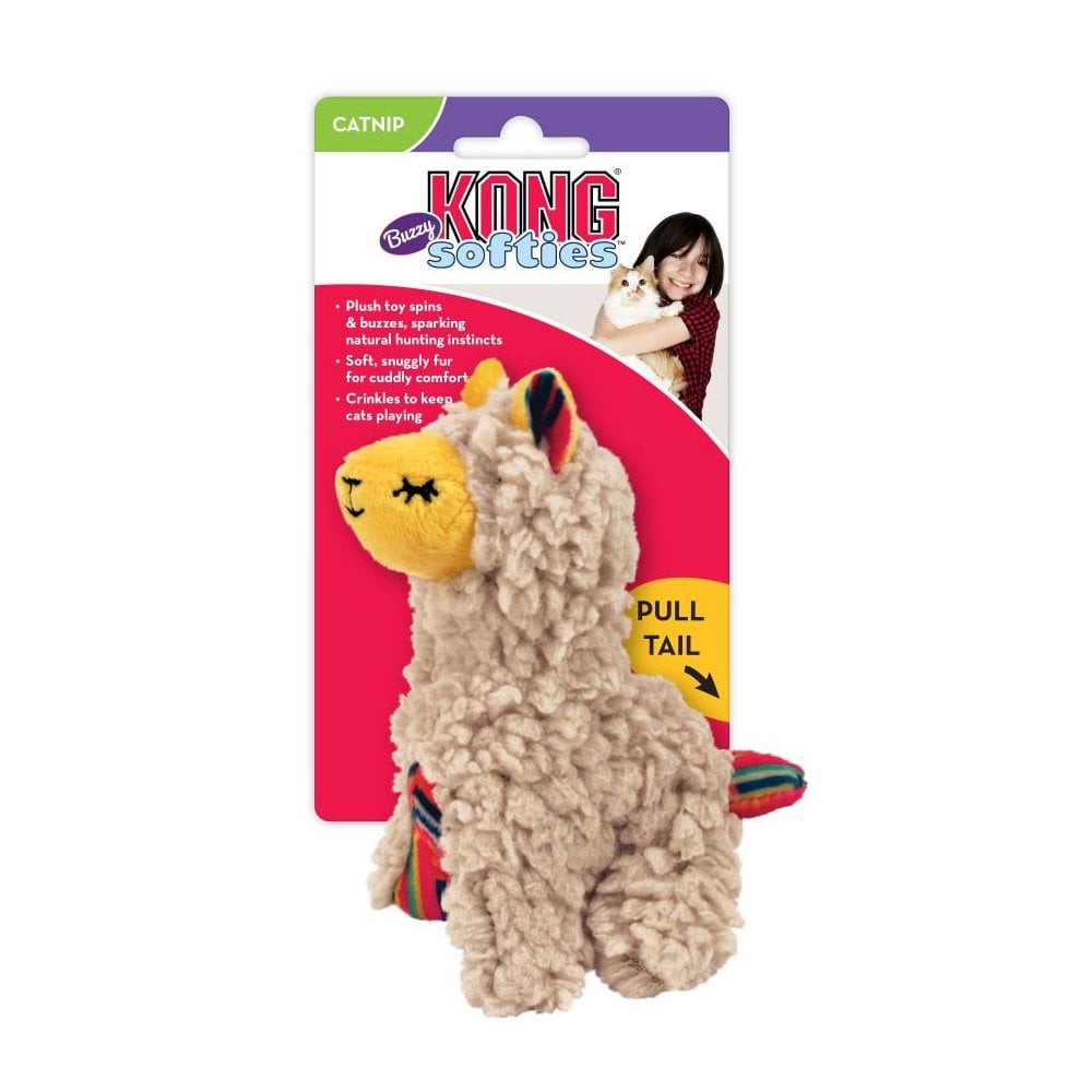 Kong Cat Softies Buzzy Llama Cat Toy