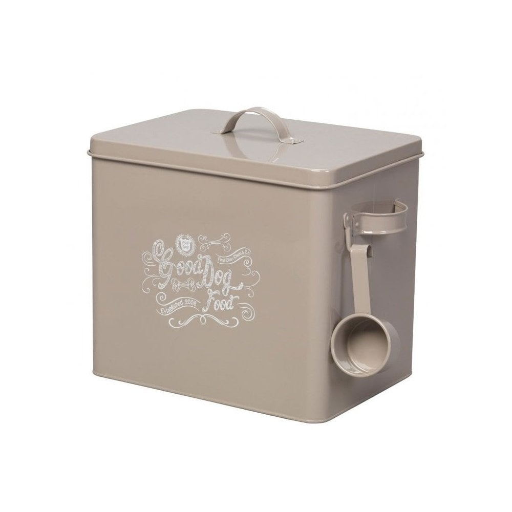 Grey dog treat clearance tin