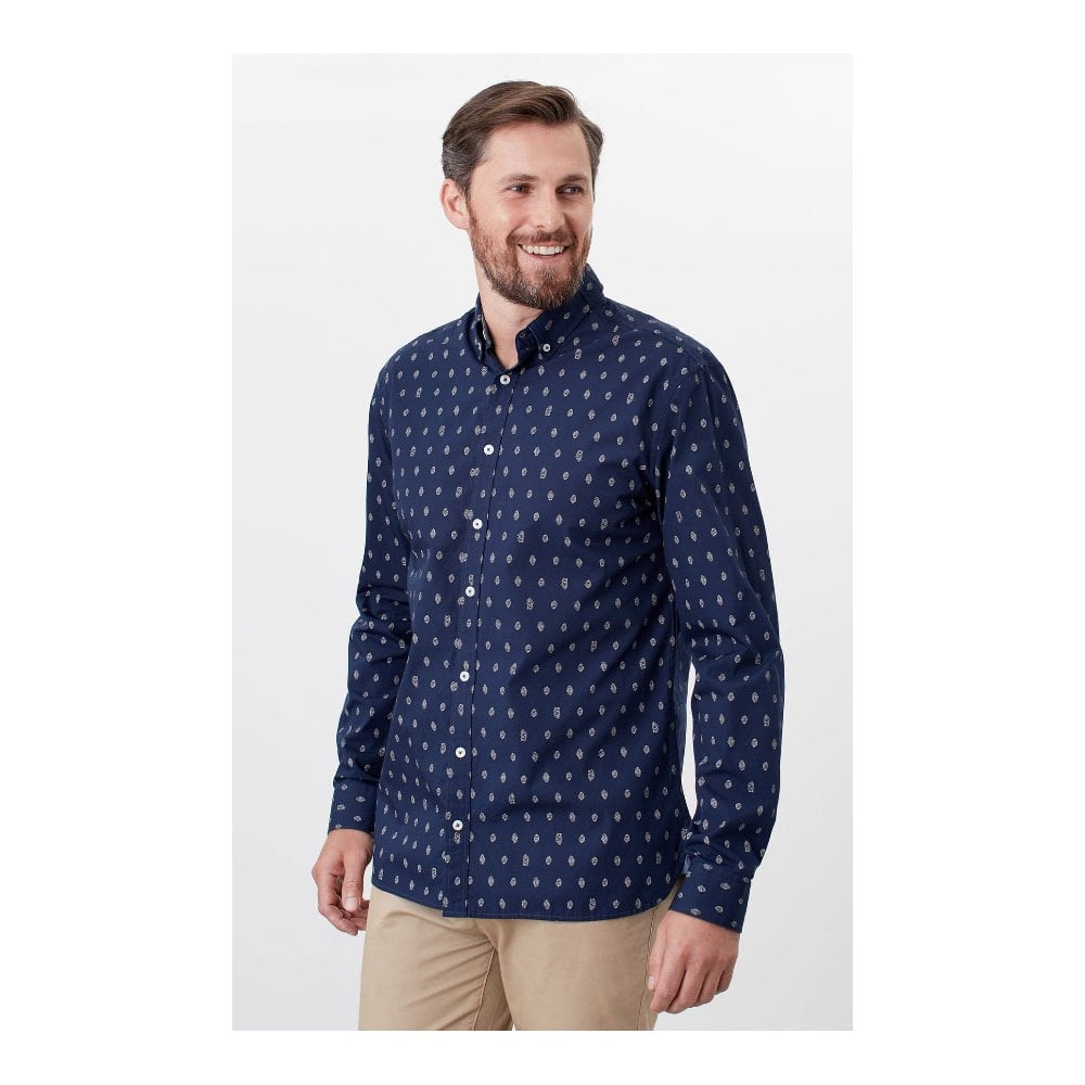 Joules Mens Invitation Classic Shirt#Navy Print