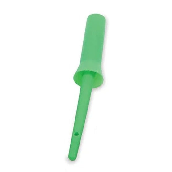 The Shires Ezi-Groom Plastic Hoof Oil Brush in Lime#Lime