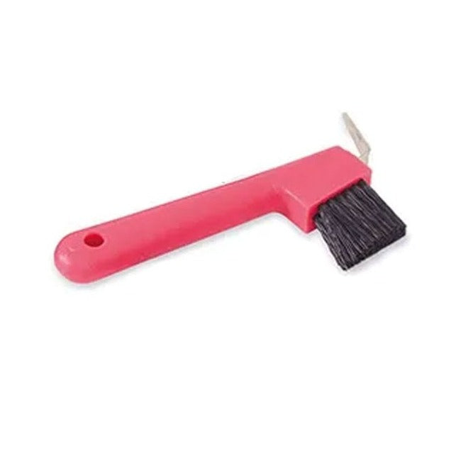 The Shires Ezi-Groom Hoof Pick/brush in Pink#Pink