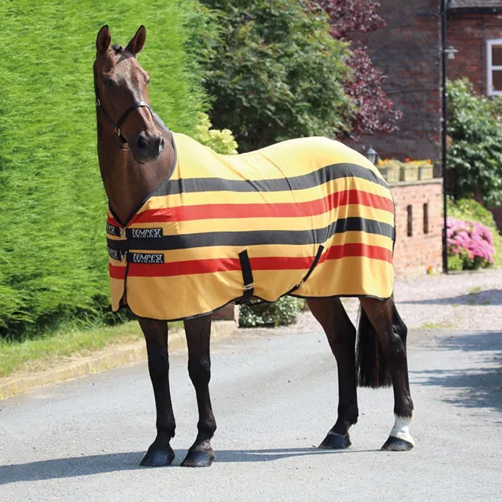 The Shires Tempest Original Newmarket Fleece Rug in Stripe#Stripe