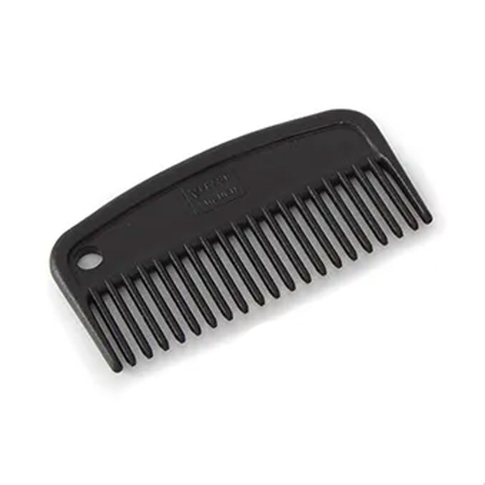 The Shires Ezi-Groom Plastic Mane Comb - Small in Black#Black