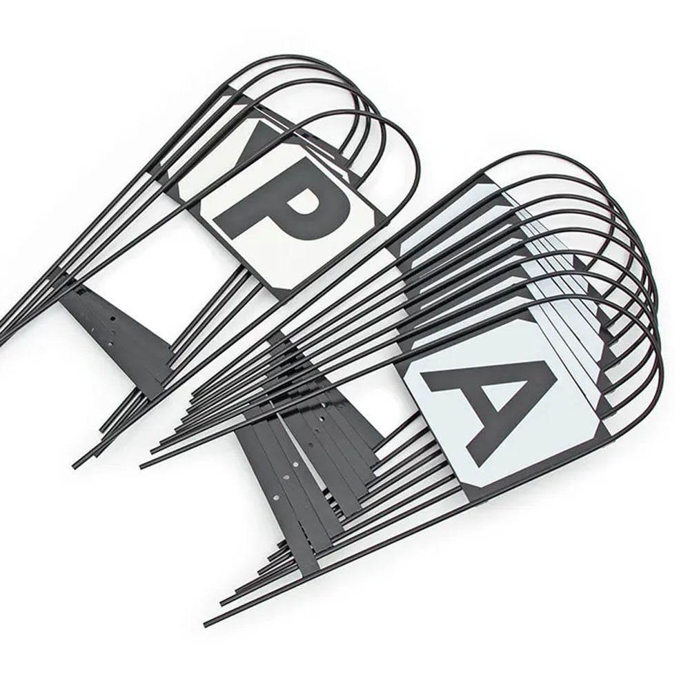 The Shires Steel Dressage Markers x4 in Black#Black