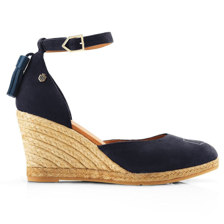The Fairfax & Favor Ladies Monaco Wedge in Navy#Navy