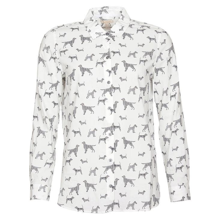 Barbour Ladies Safari Dog Print Shirt
