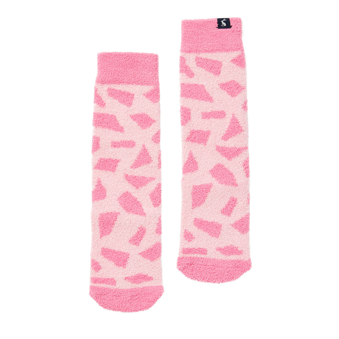 The Joules Girls Fluffy Socks in Pink#Pink