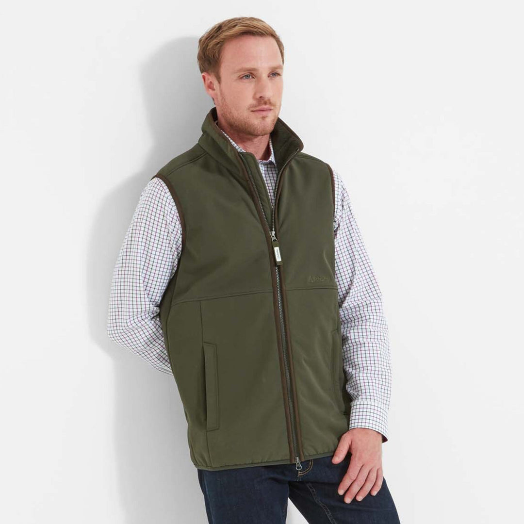 The Schoffel Mens Belton Gilet in Green#Green