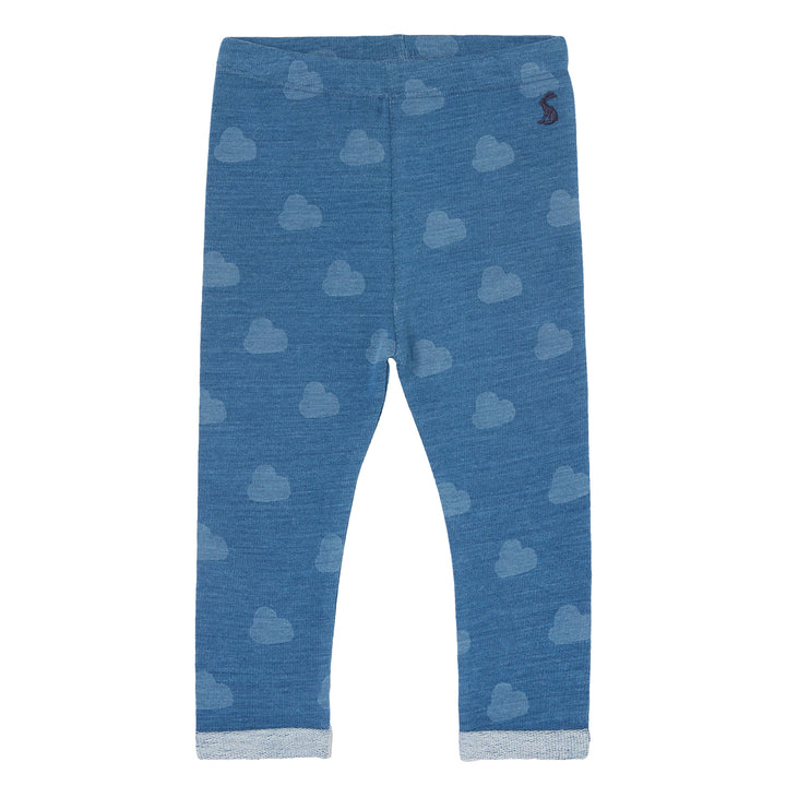 The Joules Baby Girls Minnie Print Denim Leggings in White Print#White Print