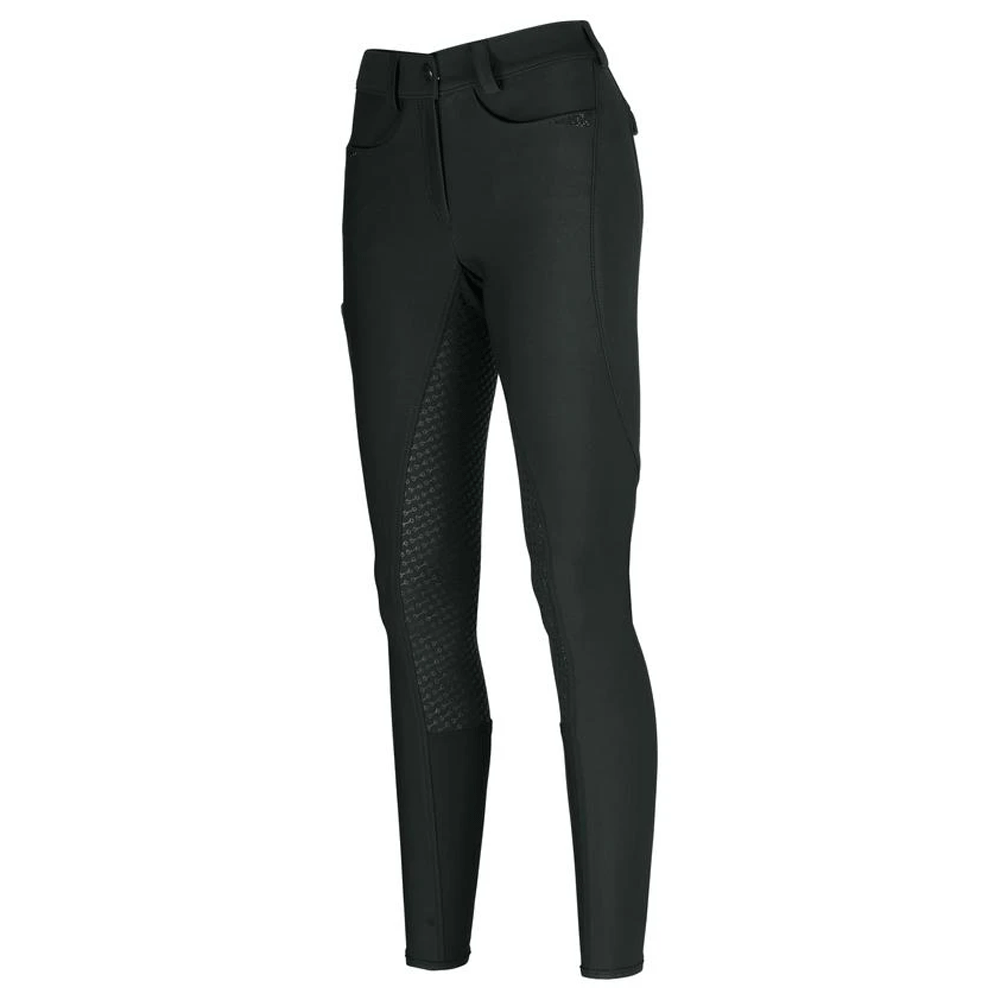 The Pikeur Ladies Laure Softshell Grip Breeches in Black#Black