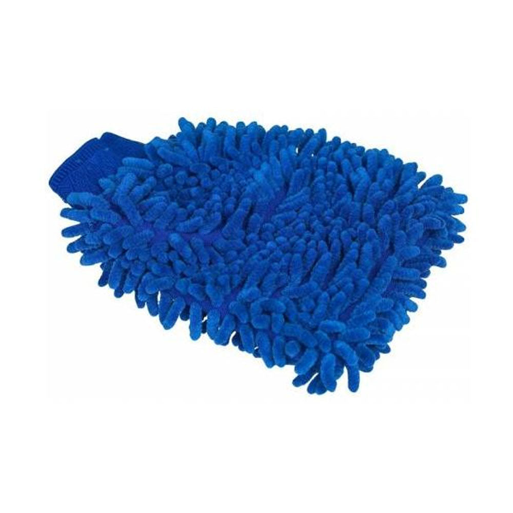 The Roma Microfibre Pet & Equine Wash Mitt in Blue#Blue
