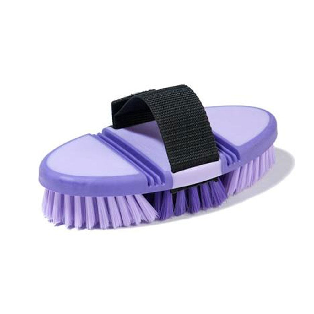 The Roma Soft Grip Flex Body Brush in Purple#Purple