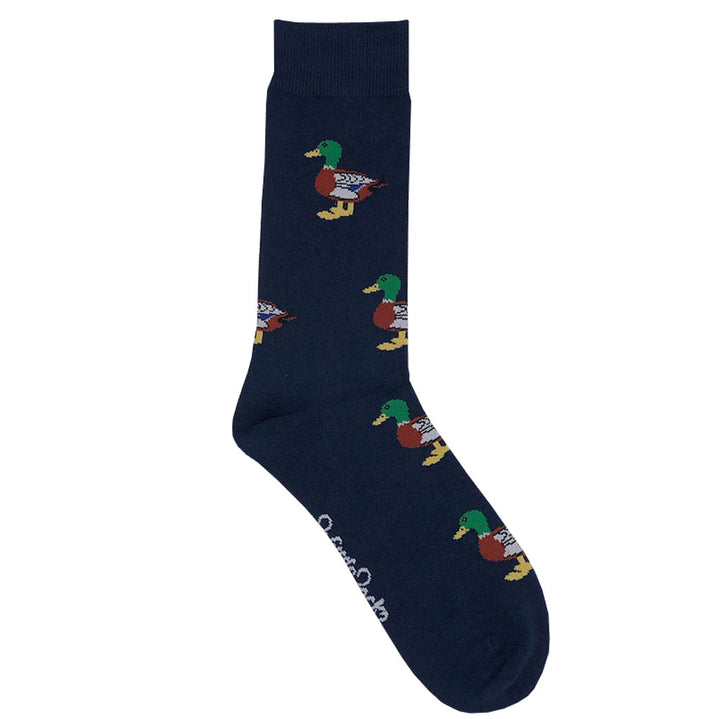 The Shuttle Socks Mens Duck Socks in Navy#Navy